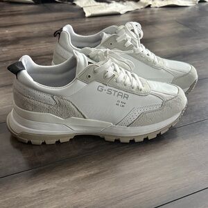 G-Star Men's White and Gray Sneakers